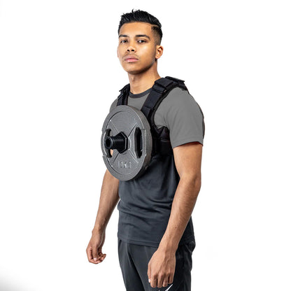 Weight Loaded Black Vest | HustlersOnlyPk