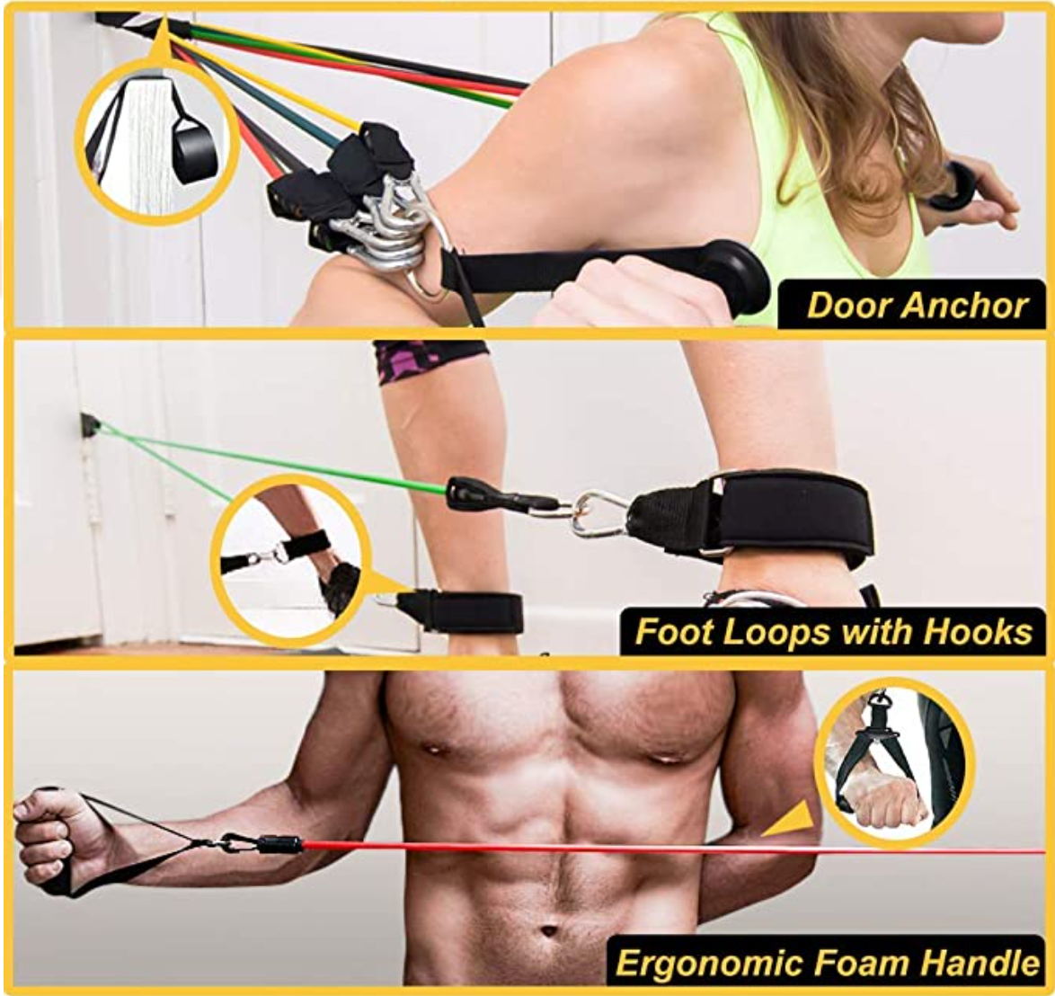 11 Pcs Resistance Band Package | HustlersOnlyPk