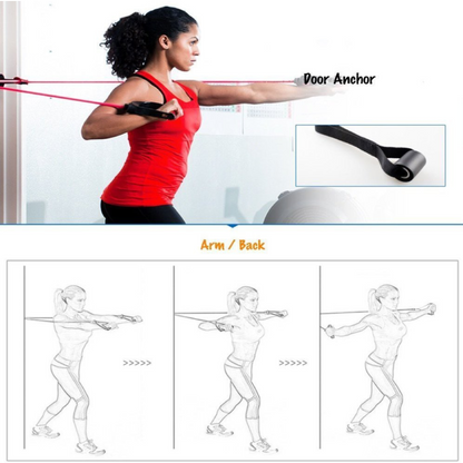 Uses of 11 Pieces Resistance Band Set | HustlersOnlyPk