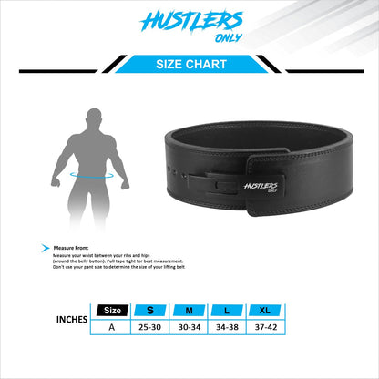 10mm Premium Weightlifting Lever Belt - Black