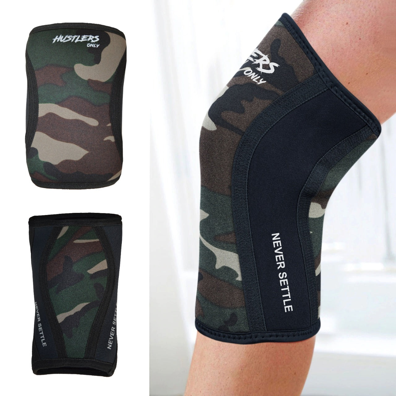 Knee Sleeves Camo for Weightlifting | HustlersOnlyPK